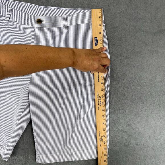 Brooks Brothers 346 Light Blue Chino Shorts Cotton Size 36 Lightweight Chino - Picture 8 of 10